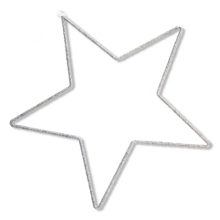 Large Silver Wire Star Decoration Culinary Concepts