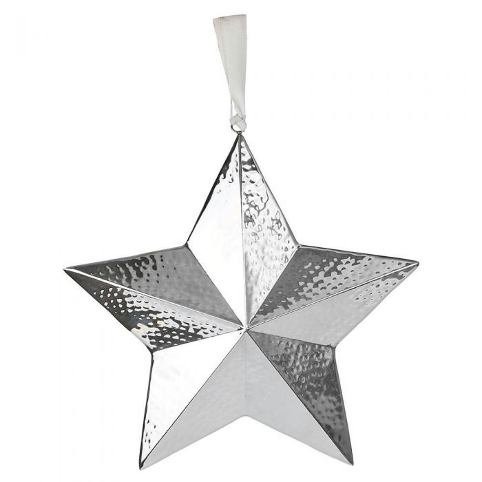 Extra Extra Large Silver Star Christmas Decoration Culinary Concepts