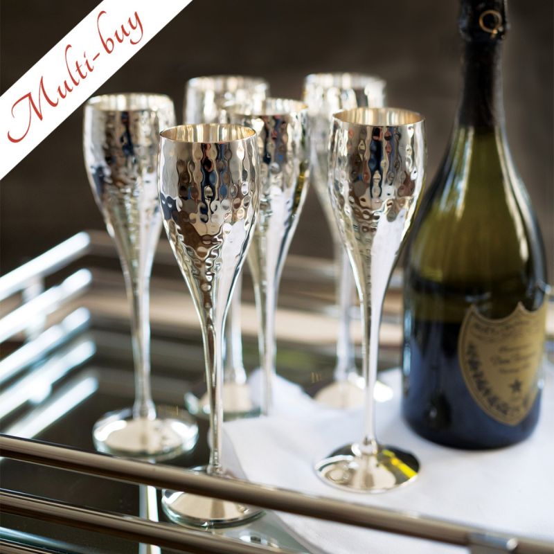 Set of Six Champagne Goblets | MULTI-BUY 