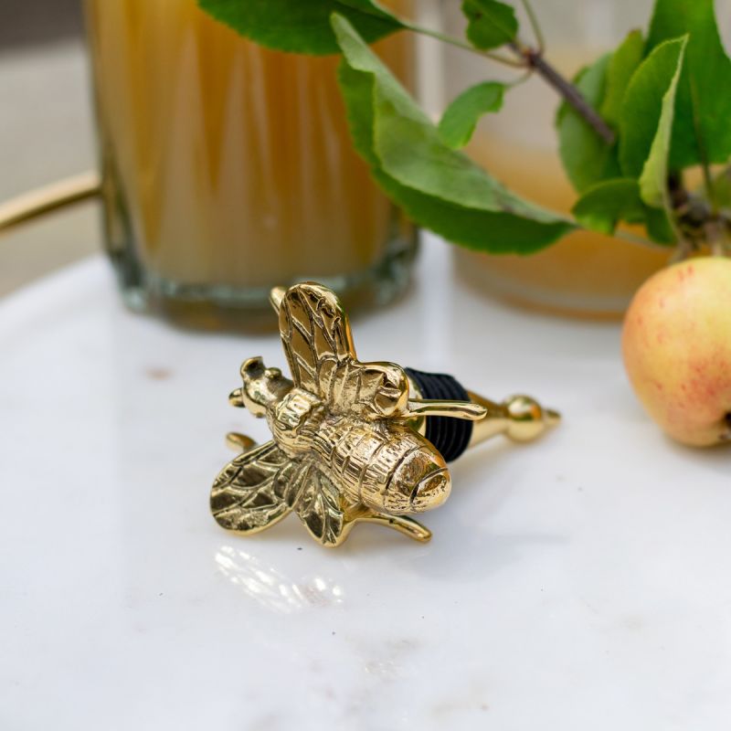 Brass Bee Bottle Stopper