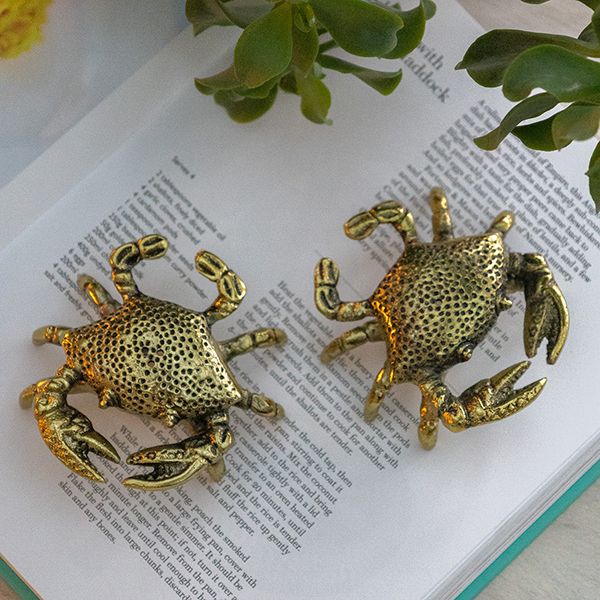 Gold Crab Salt & Pepper Set 