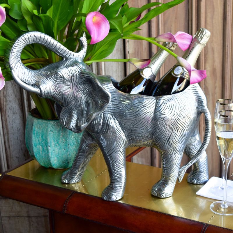 Standing Elephant Bottle Holder 