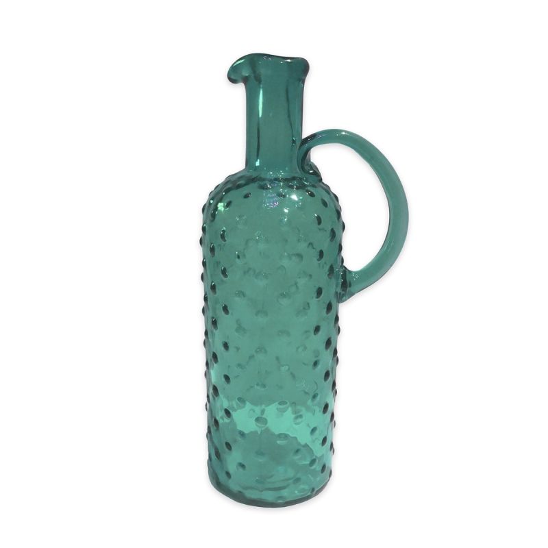 Tall Mint Bobble Glass Pitcher| PERFECTLY IMPERFECT