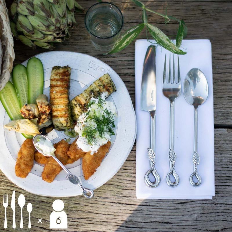 Leaf 24 Piece Cutlery Set  