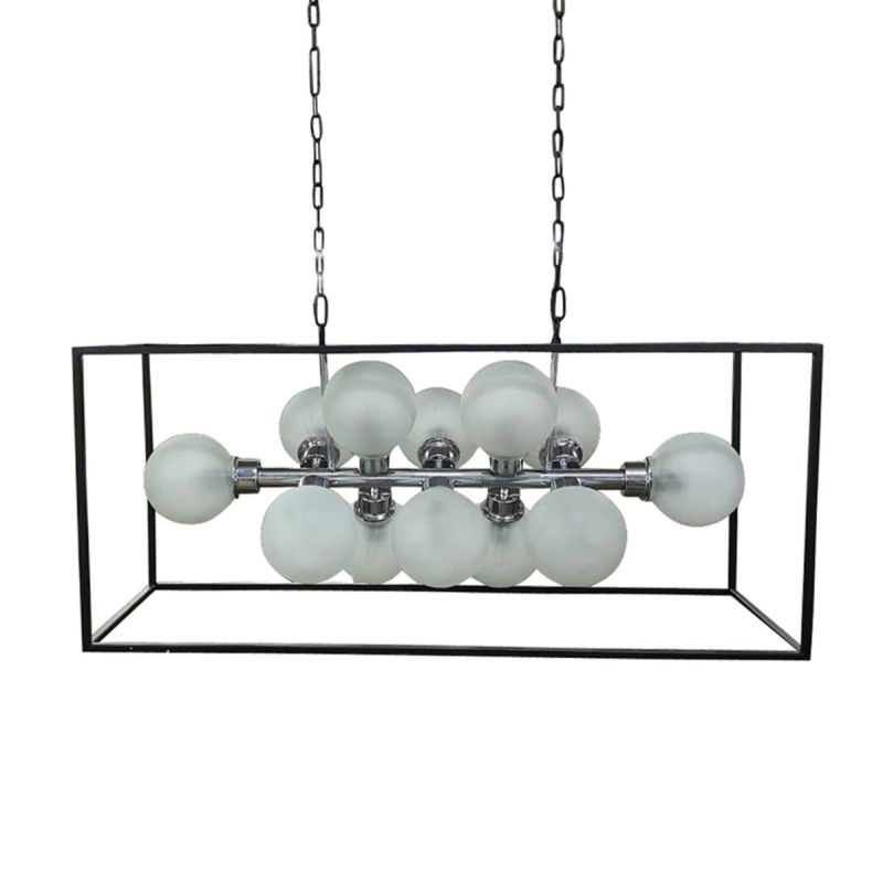 Nova Frosted Cluster of 12 Bulbs Chandelier