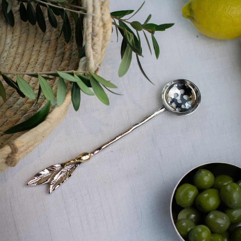 Olive Spoon with Olive Handle Detail