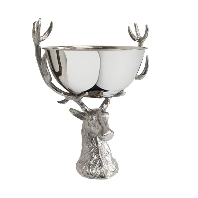 Small Punch Bowl with Stag Stand | PERFECTLY IMPERFECT