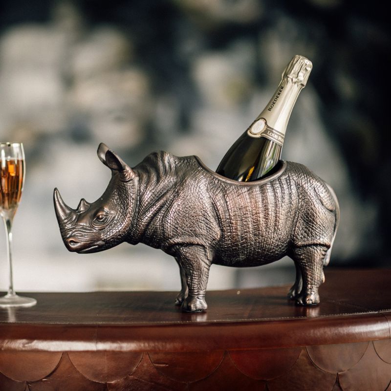 Rhino Wine Cooler - Bronze finish