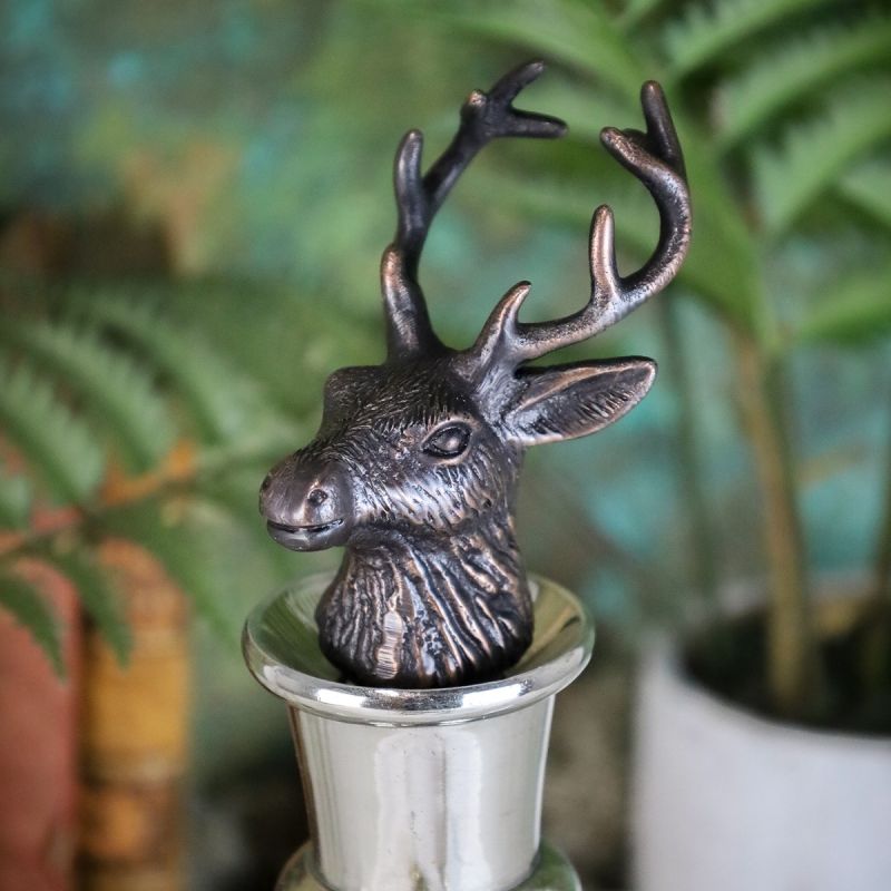 Stag Bottle Stopper - Bronze Finish