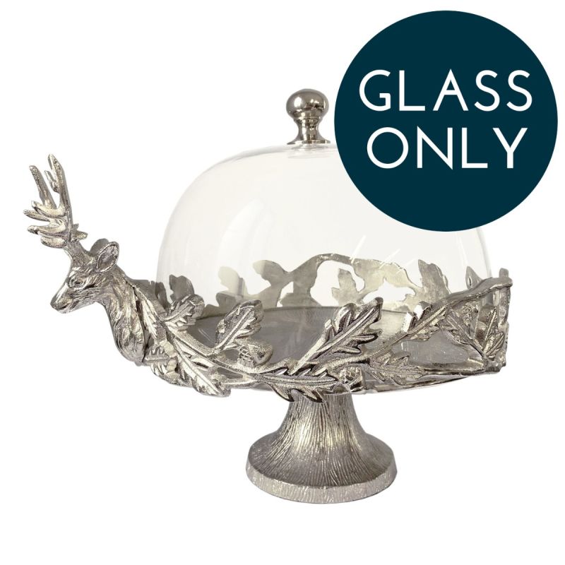 Stag Cake Plate with Glass Dome | REPLACEMENT GLASS ONLY