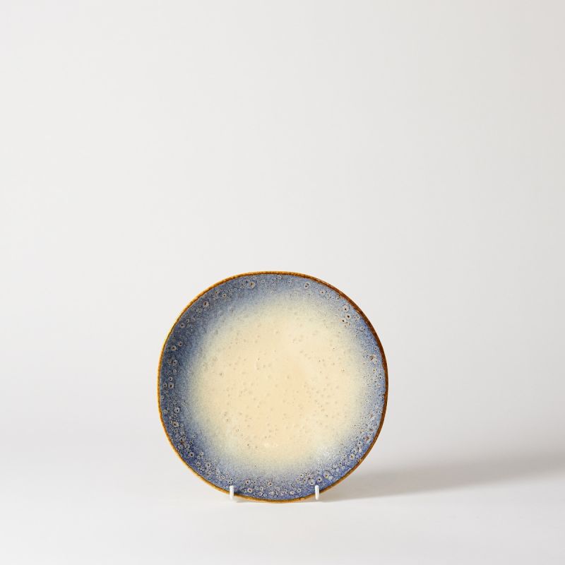 Sea Spray Small Plate - Ivory /Blue