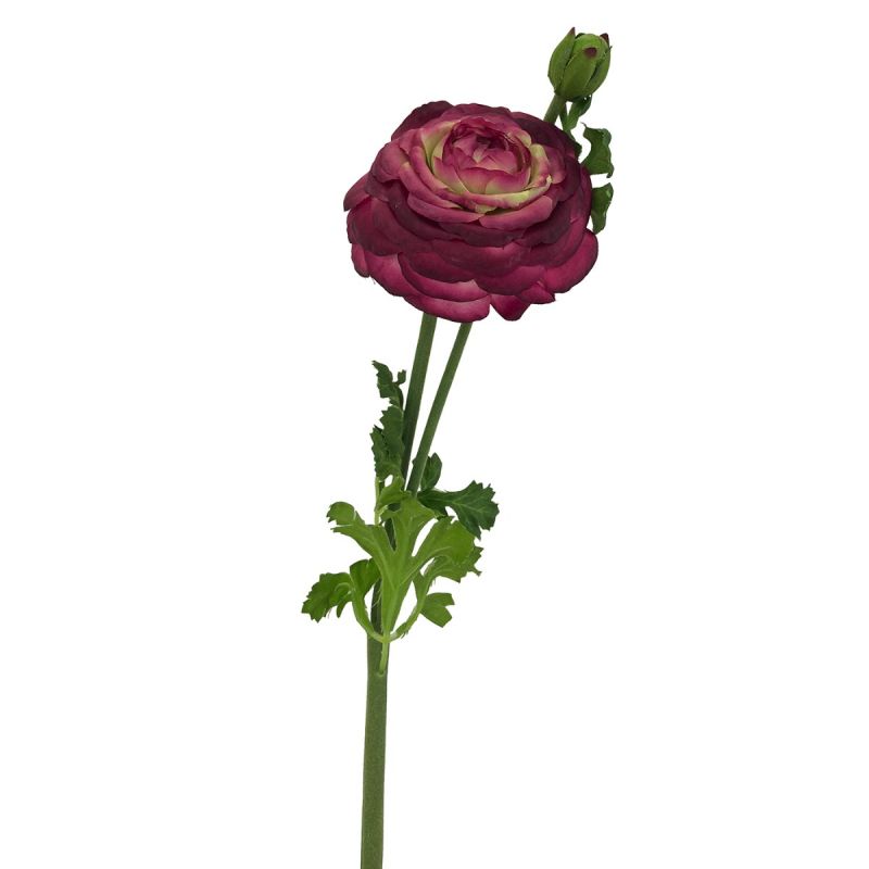 Faux Burgundy Ranunculus 