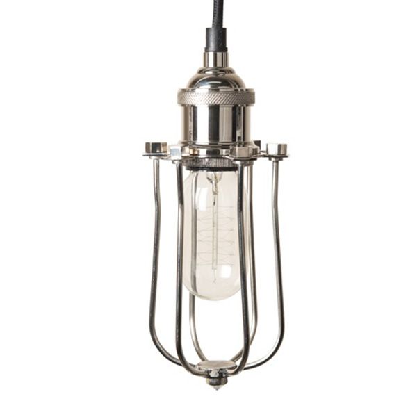 Polished Nickel Pendant Fitment With Cage | PERFECTLY IMPERFECT