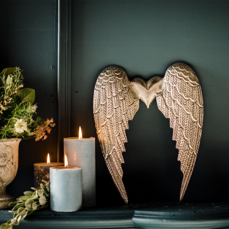 Small Heart Angel Wing Wall Hanging 