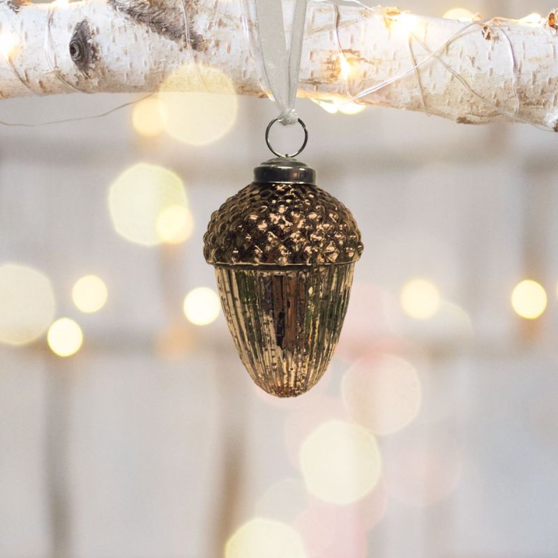 Small Bronze Acorn Bauble