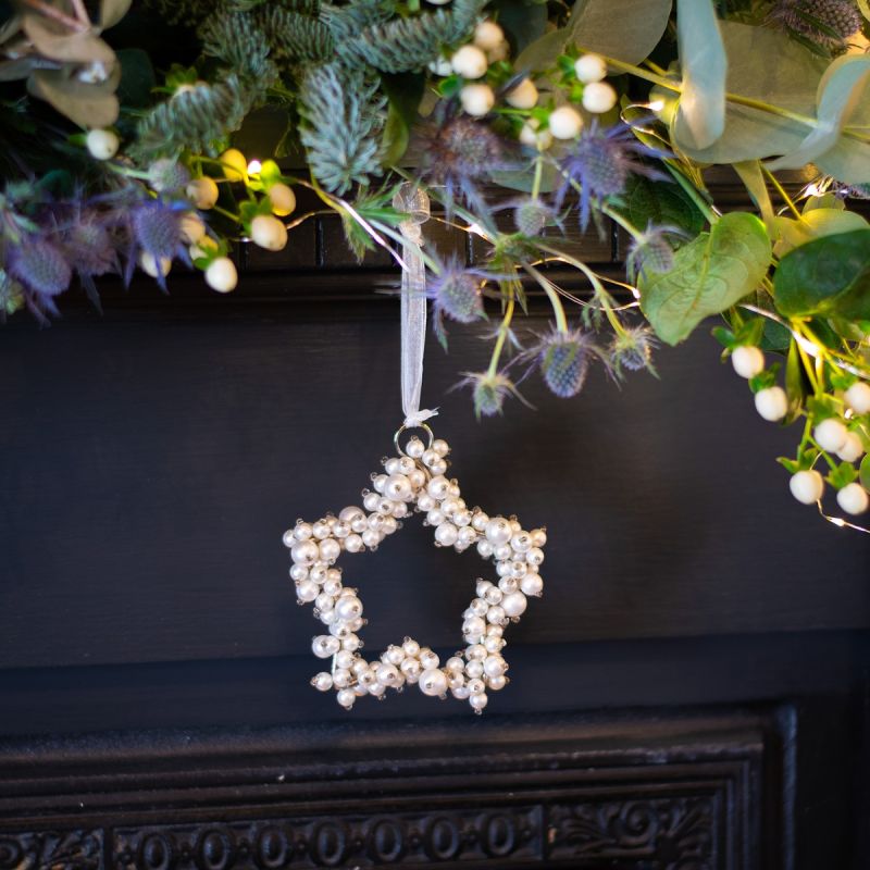 Pearl Hanging Star Decoration 