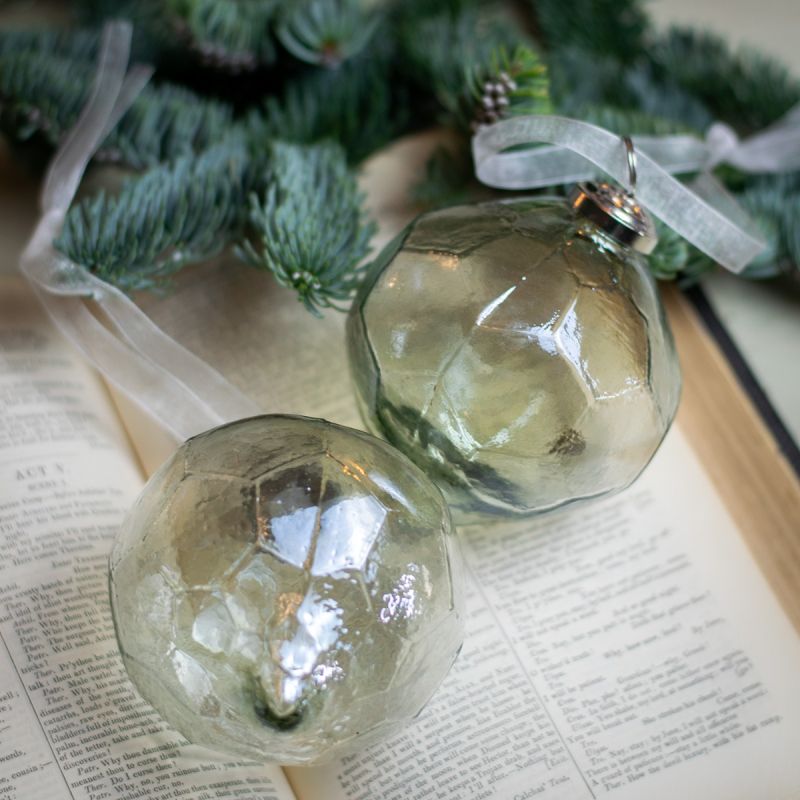 Clear Glass Hive Bauble