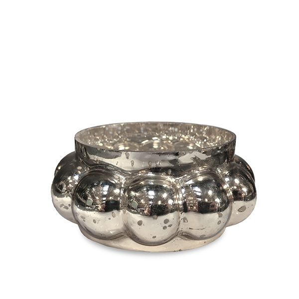 Large Pepo Tea Light Holder - Silver