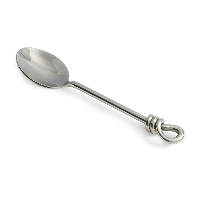 Polished Knot Stainless Steel Dessert Spoon Culinary Concepts