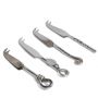 Set of Four Mini Cheese Knives - Mixed Designs 