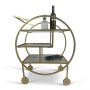 Mayfair Three Tier Drinks Trolley - Gold | EX DISPLAY | COLLECTION ONLY