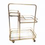 Lanesborough Three Tier Drinks Trolley - Antique Gold Finish