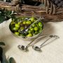 Olive Bowl & Polished Knot Spoon Set 