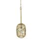 Galaxy Small Bird Cage Pendant Light - Brass