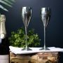 Pair of Polished Champagne Goblets 