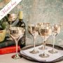 Set of Six Hammered Wine Goblets | MULTI-BUY | 