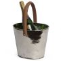 Champagne Hammered Wine Cooler with Six Baseless Flutes | MULTI-BUY 