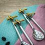 Set of Four Beehive Coffee Spoons