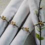 Set Of Four Woodland Bee Napkin Rings