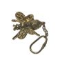 Brass Bee Keyring