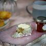 Bee Honeycomb Small Silver-Plated Butter Dish/Mini Jar Coaster with Glass Insert