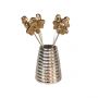 Set of Six Queen Bee Olive Picks & Holder 