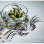 Crab with Glass Nibbles Bowl 