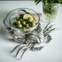 Crab with Glass Nibbles Bowl 