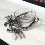 Crab with Glass Nibbles Bowl 