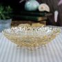 Medium Gold Coral Basket Bowl | REPLACEMENT GLASS ONLY