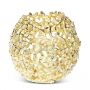 Coral Globe Votive - Gold Finish 