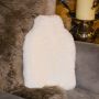 Faux Fur Hot Water Bottle - Cream