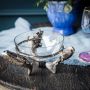 Three Leaping Fish with Glass Bowl 