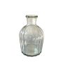 Bell Shaped Fluted Glass Bottle