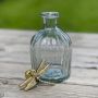 Bell Shaped Fluted Glass Bottle