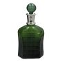 Emerald Glass Whiskey Decanter with Stopper