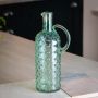 Tall Mint Bobble Glass Pitcher