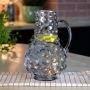 Smoke Grey Bubble Glass Jug