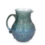 Blue Green Ombre Glass Pitcher