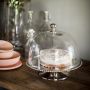 Large Beaded Edge Cake Stand with Glass Dome | PERFECTLY IMPERFECT